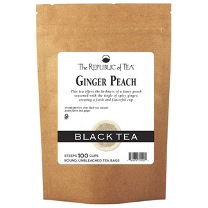 image:imageThe Republic of Tea  Ginger Peach Black Tea Caffeinated 50 Count100 Count Pack of 1