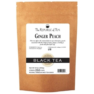 image:imageThe Republic of Tea  Ginger Peach Black Tea Caffeinated 50 Count250 Count Pack of 1