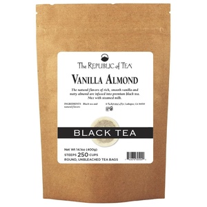 image:imageThe Republic of Tea  Vanilla Almond Black Tea Tin 50 Tea Bags Naturally Caffeinated250 Count Pack of 1