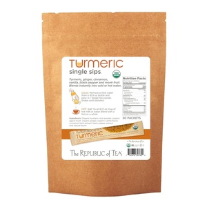 image:imageThe Republic of Tea Organic Turmeric Single Sips Instant Turmeric Herbal Tea 14 SingleServe Packets50 Count Pack of 1