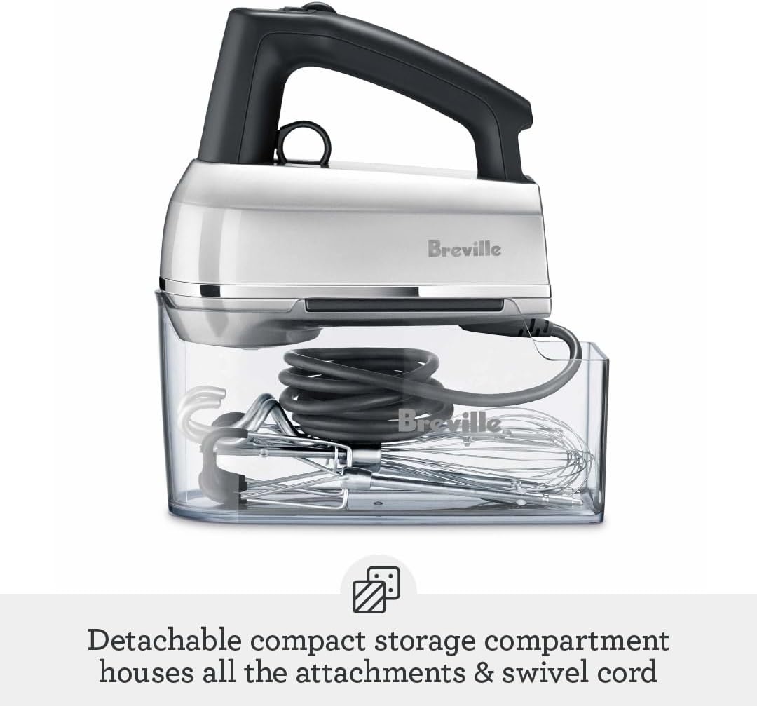 image:imageBreville BHM800SIL Handy Mixer for Baking SilverBlack Truffle