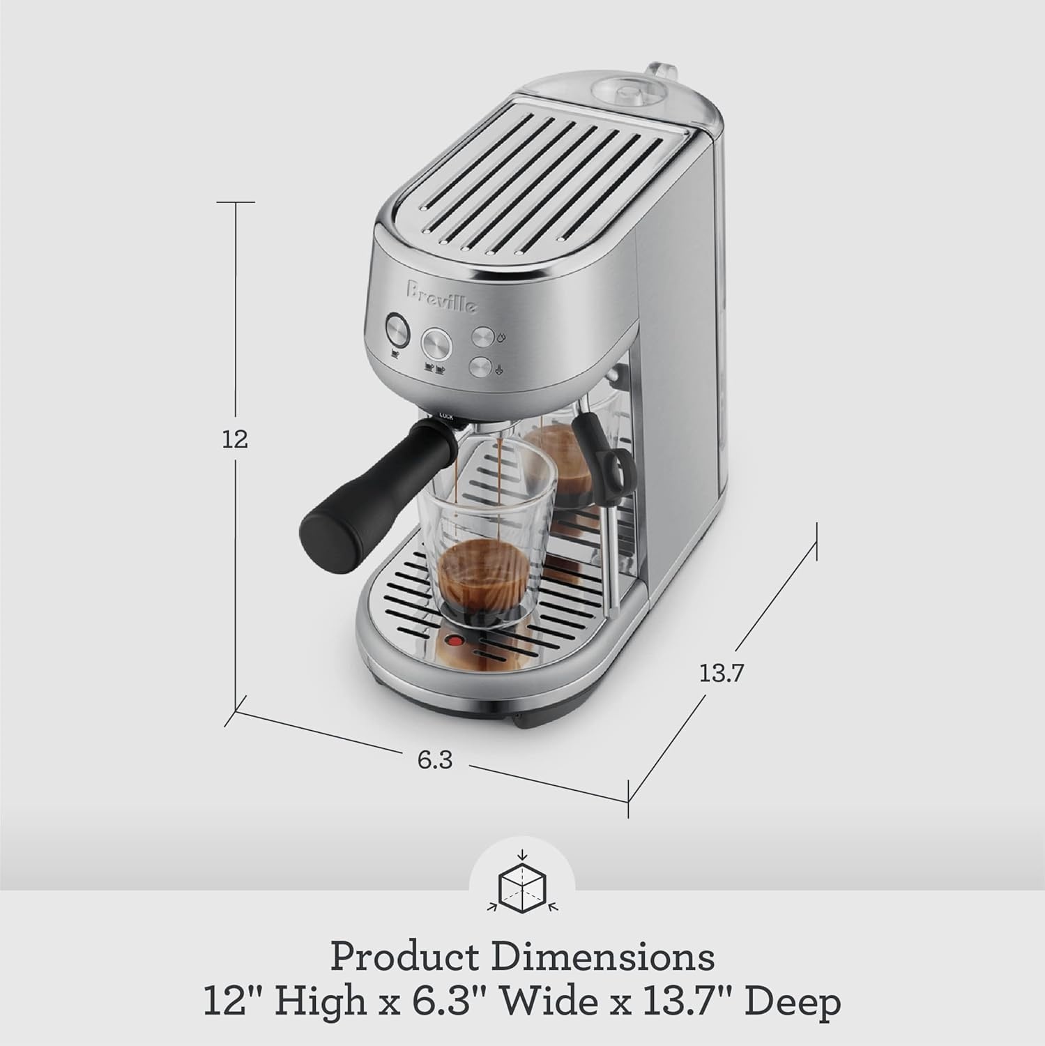 image:imageBreville Bambino Espresso Machine BES450BSS Brushed Stainless SteelBrushed Stainless Steel
