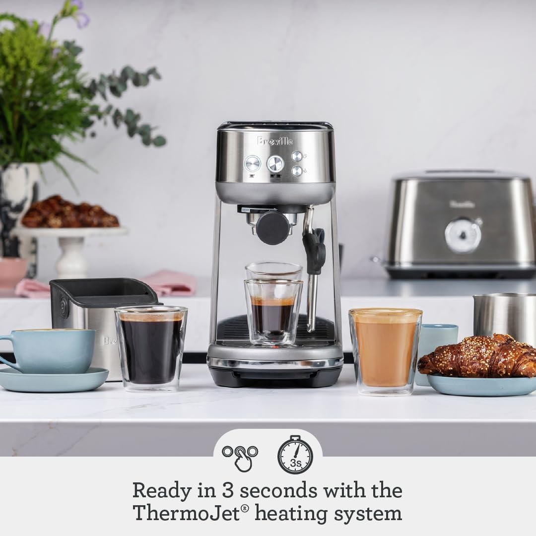 image:imageBreville Bambino Espresso Machine BES450BSS Brushed Stainless SteelBrushed Stainless Steel