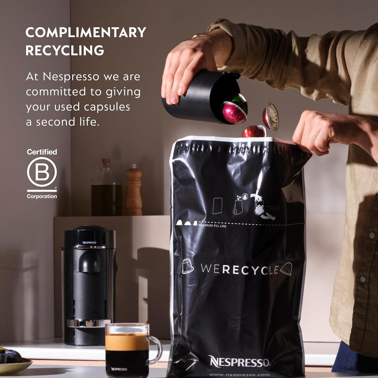 image:imageNespresso Vertuo Next Premium Coffee and Espresso Maker by Breville with Aeroccino Milk FrotherBlack