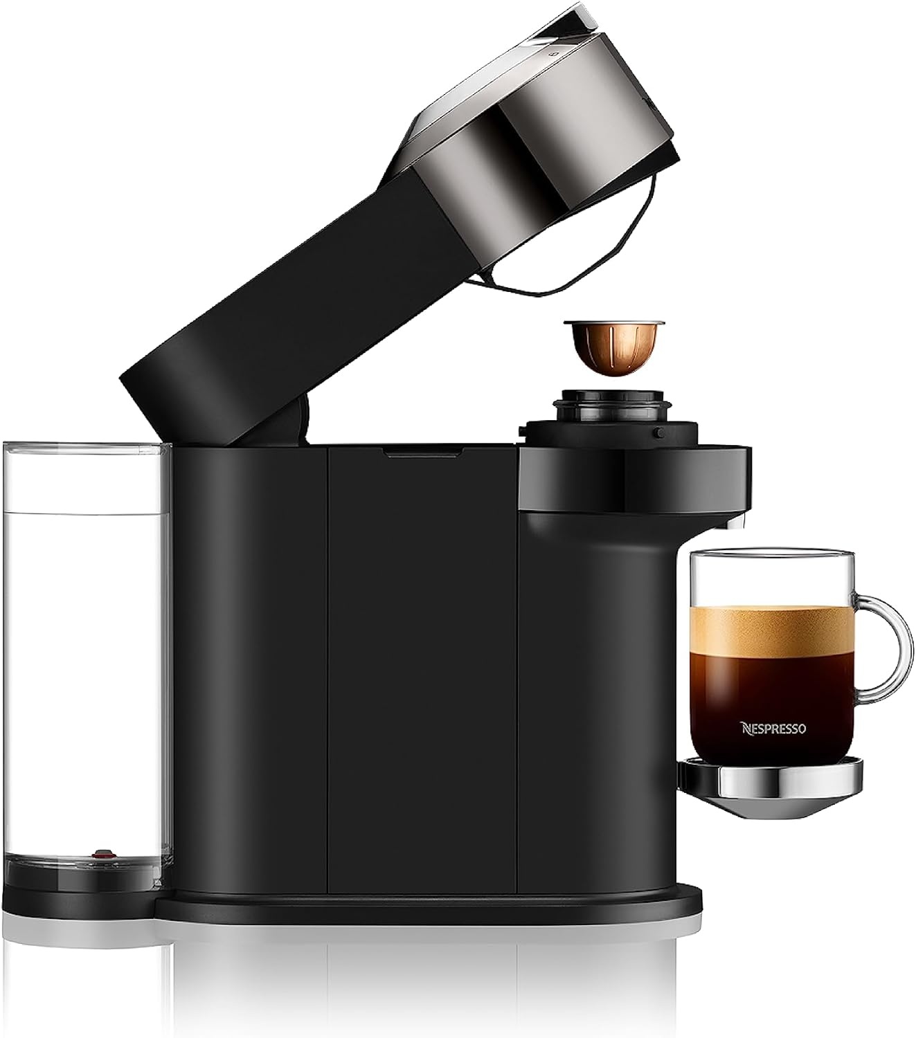 image:imageNespresso Vertuo Next Premium Coffee and Espresso Maker by Breville with Aeroccino Milk FrotherChrome