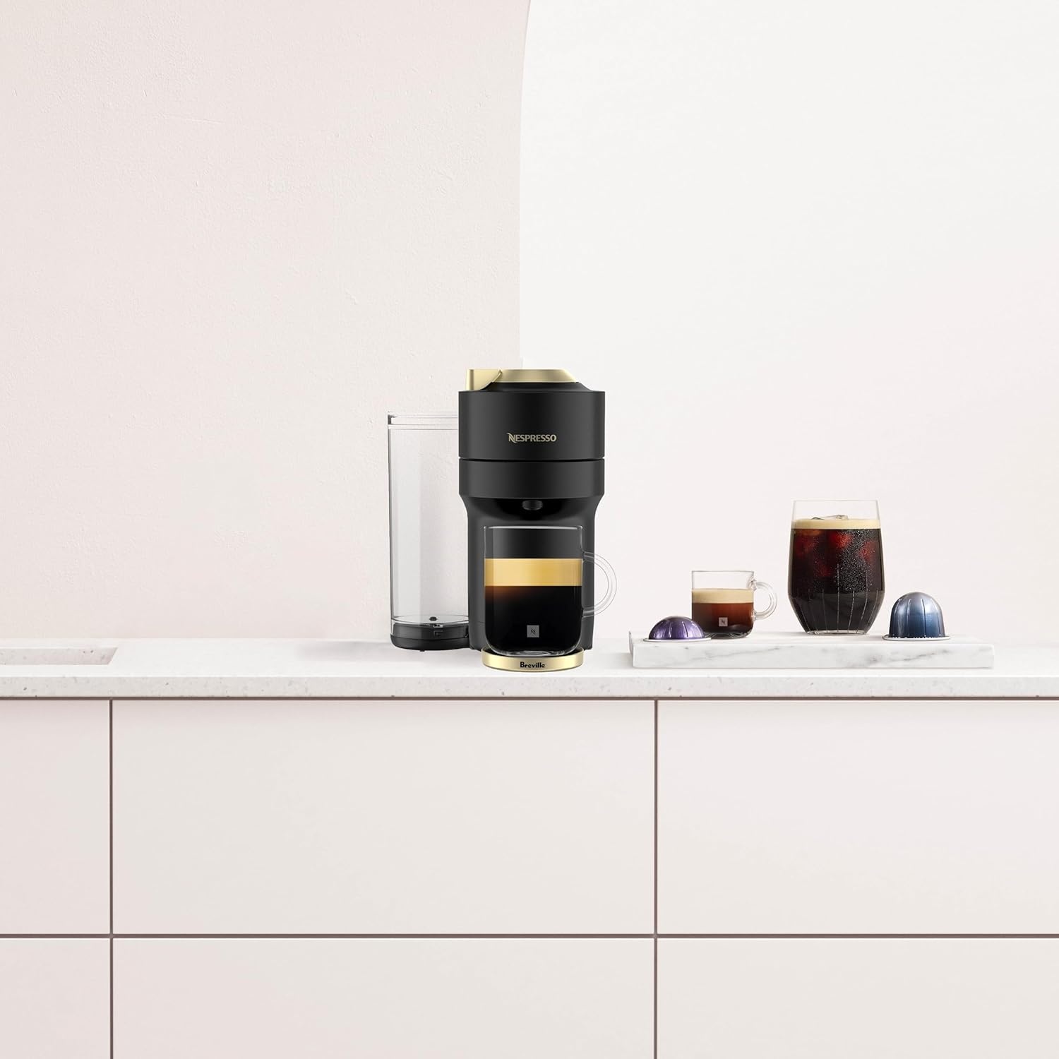 image:imageNespresso Vertuo Pop Coffee and Espresso Maker by Breville Matte Black GoldMatte Black Gold