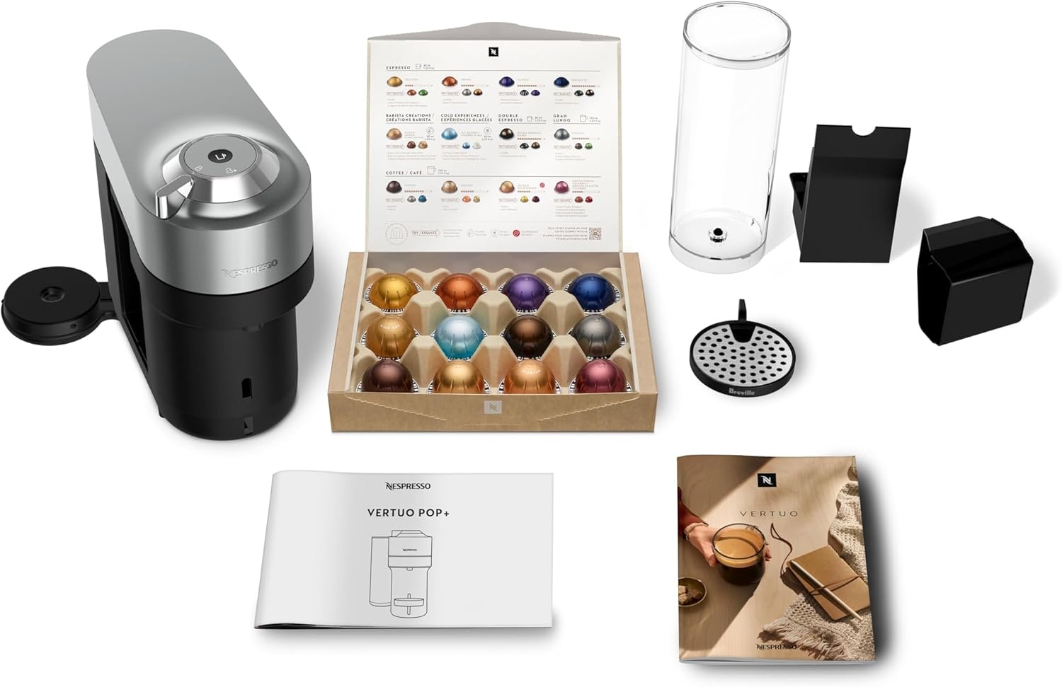 image:imageNespresso Vertuo Pop Coffee and Espresso Maker by Breville Matte Black GoldTitan