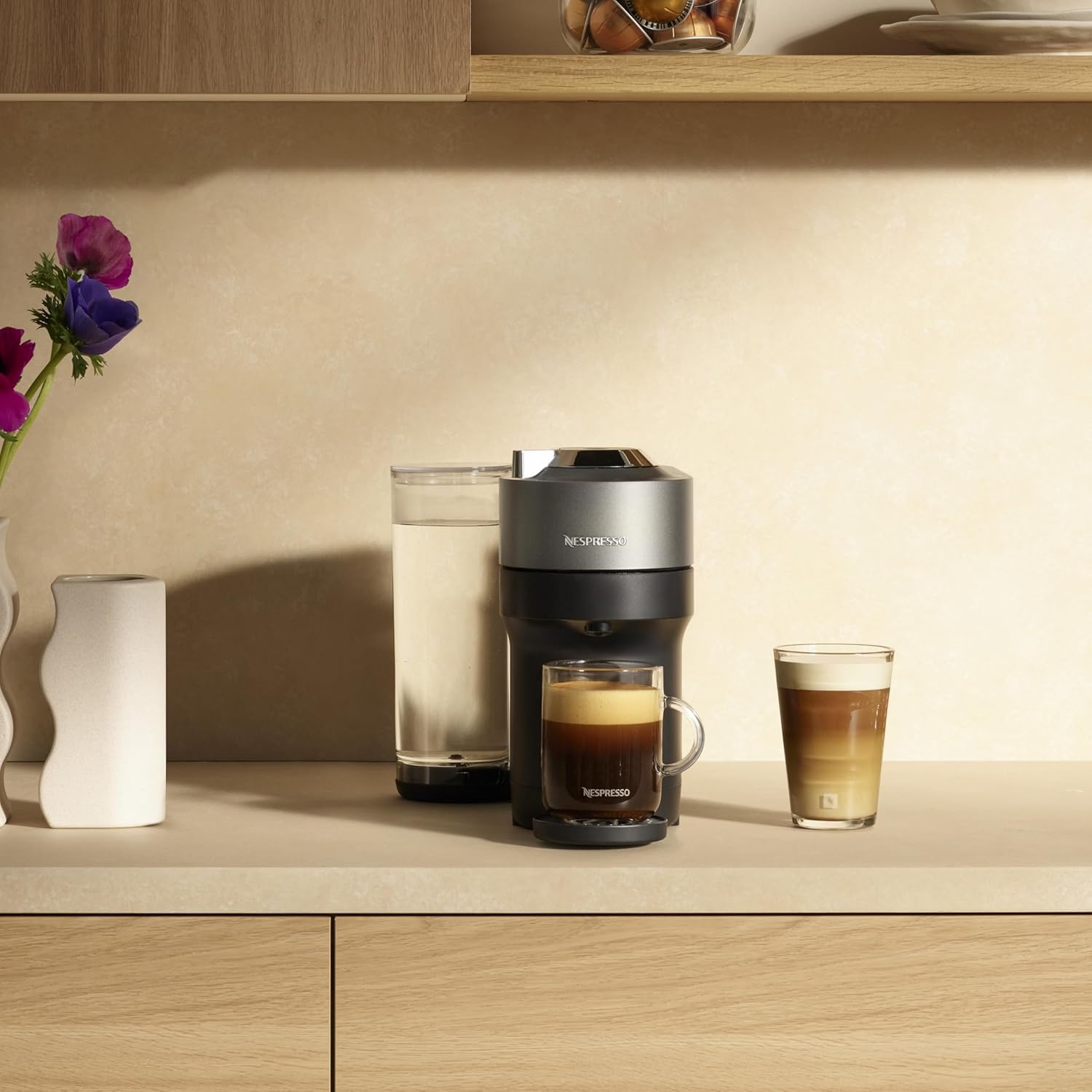 image:imageNespresso Vertuo Pop Coffee and Espresso Maker by Breville Matte Black GoldTitan
