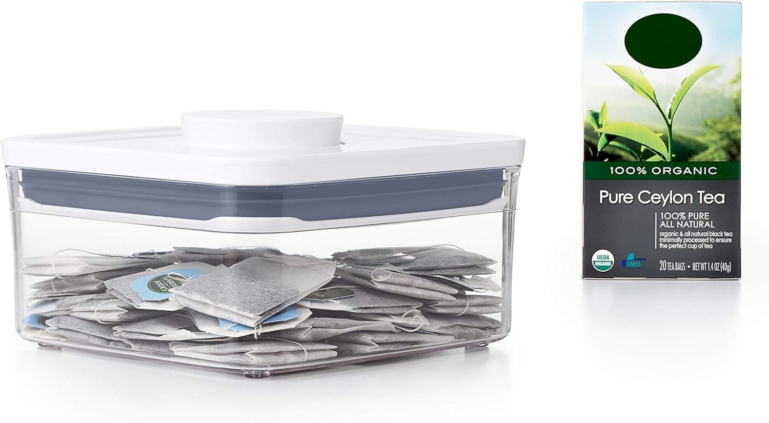 image:imageOXO Good Grips POP Container Airtight Food Storage Big Square Tall 60 Qt Ideal for bulk snacks and cerealWhite