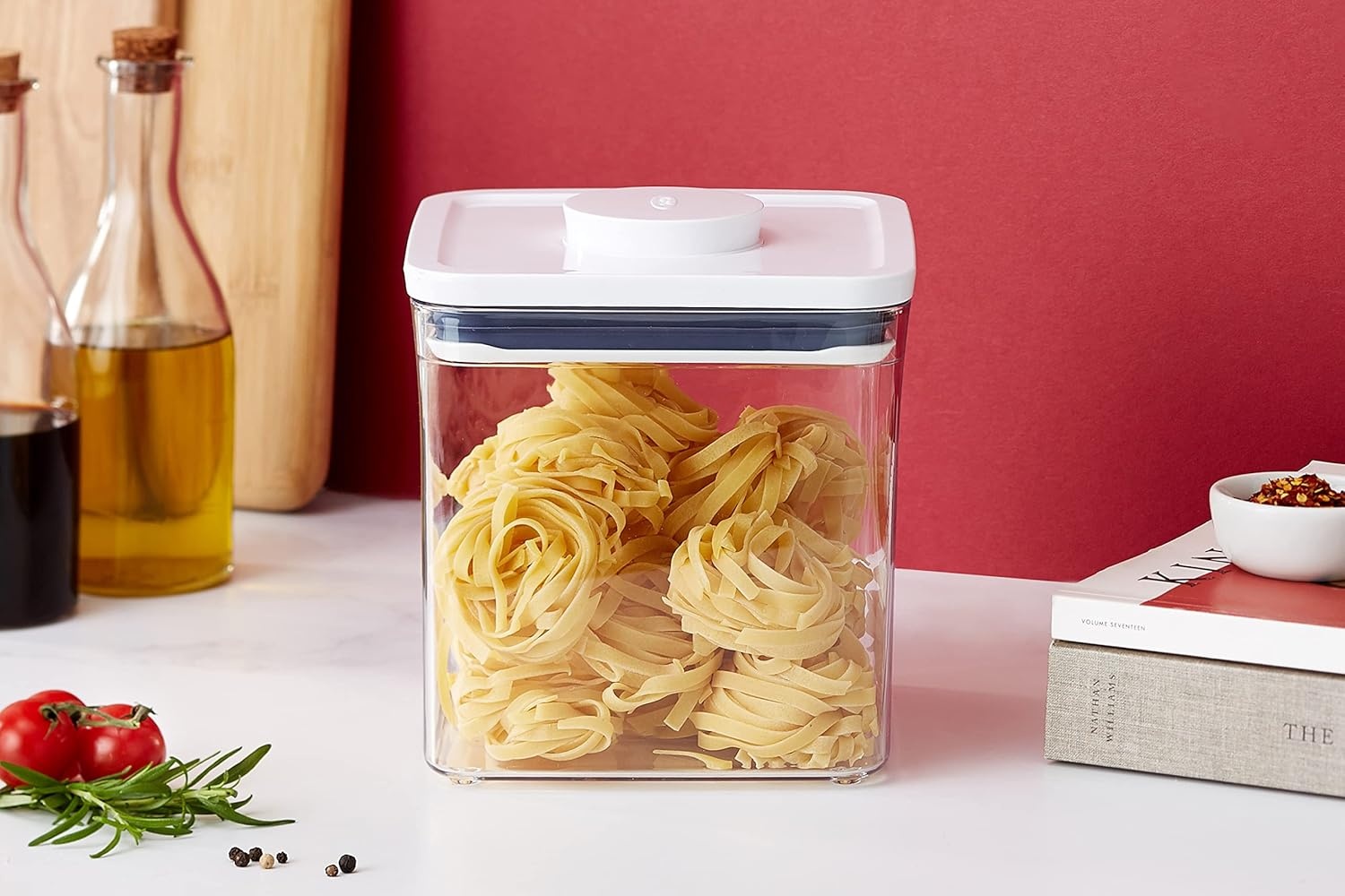 image:imageOXO Good Grips POP Container Airtight Food Storage Big Square Tall 60 Qt Ideal for bulk snacks and cerealWhite