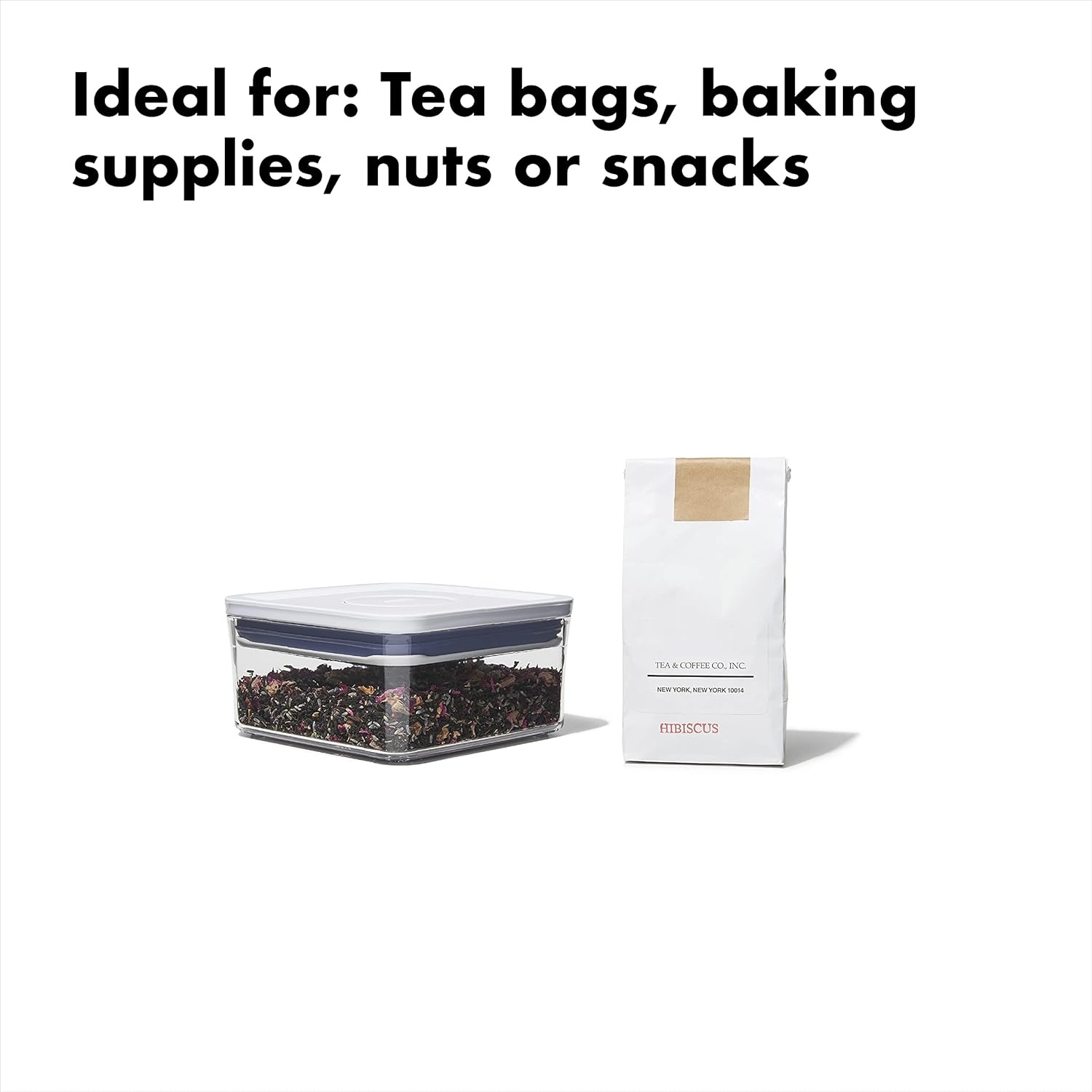 image:imageOXO Good Grips POP Container Airtight Food Storage Big Square Tall 60 Qt Ideal for bulk snacks and cerealWhite