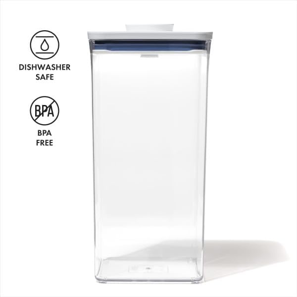 image:imageOXO Good Grips POP Container Airtight Food Storage Big Square Tall 60 Qt Ideal for bulk snacks and cerealWhite