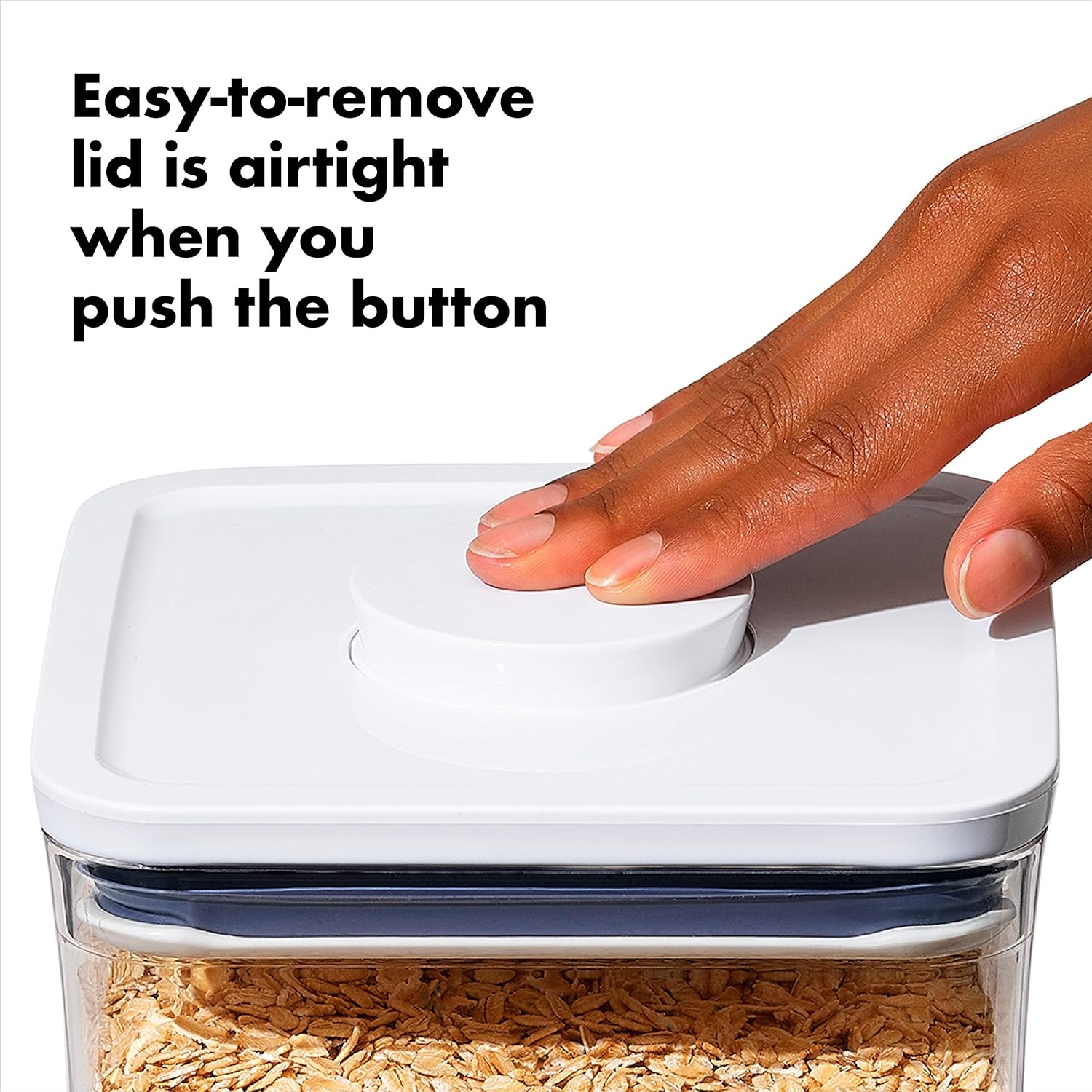 image:imageOXO Good Grips POP Container Airtight Food Storage Big Square Tall 60 Qt Ideal for bulk snacks and cerealWhite