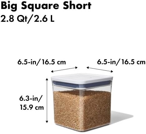 image:imageOXO Good Grips POP Container Airtight Food Storage Big Square Tall 60 Qt Ideal for bulk snacks and cerealWhite