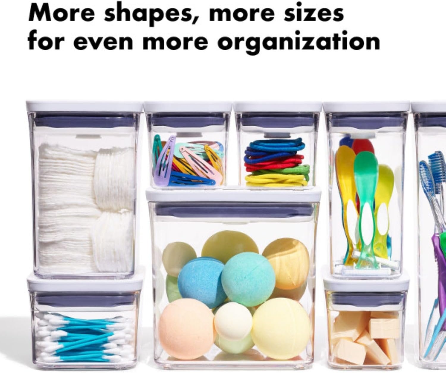 image:imageOXO Good Grips POP Container Airtight Food Storage Big Square Tall 60 Qt Ideal for bulk snacks and cerealWhite
