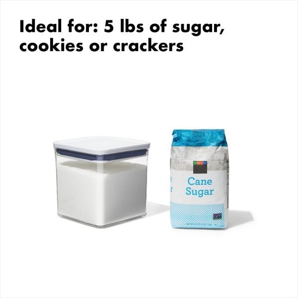 image:imageOXO Good Grips POP Container Airtight Food Storage Big Square Tall 60 Qt Ideal for bulk snacks and cerealWhite