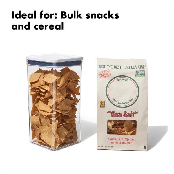 image:imageOXO Good Grips POP Container Airtight Food Storage Big Square Tall 60 Qt Ideal for bulk snacks and cerealWhite