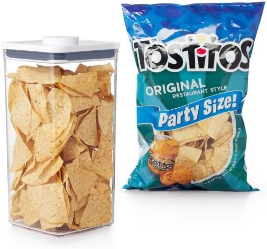 image:imageOXO Good Grips POP Container Airtight Food Storage Big Square Tall 60 Qt Ideal for bulk snacks and cerealWhite