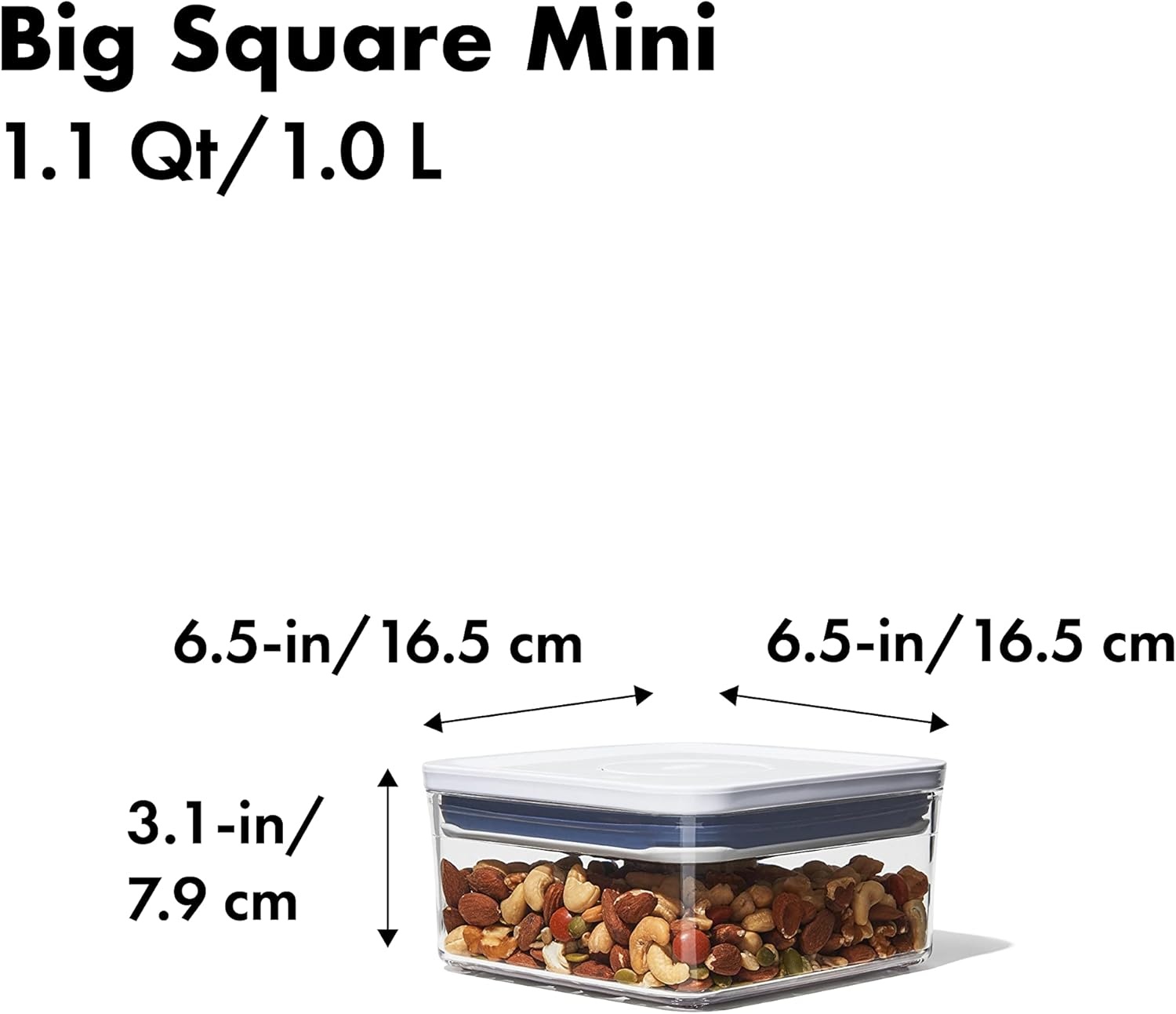 image:imageOXO Good Grips POP Container Airtight Food Storage Big Square Tall 60 Qt Ideal for bulk snacks and cerealWhite