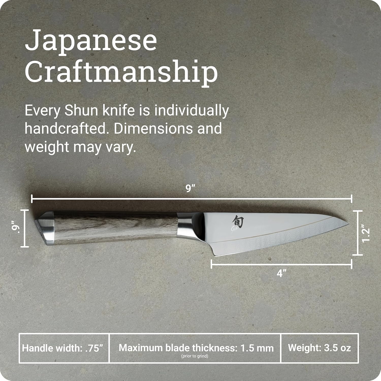 image:imageShun Cutlery Kagerou Paring Knife 4 Inch Small Sharp Nimble Cooking Knife for Peeling Coring Trimming and More Precise Cutting Knife Handcrafted Japanese Kitchen Knife
