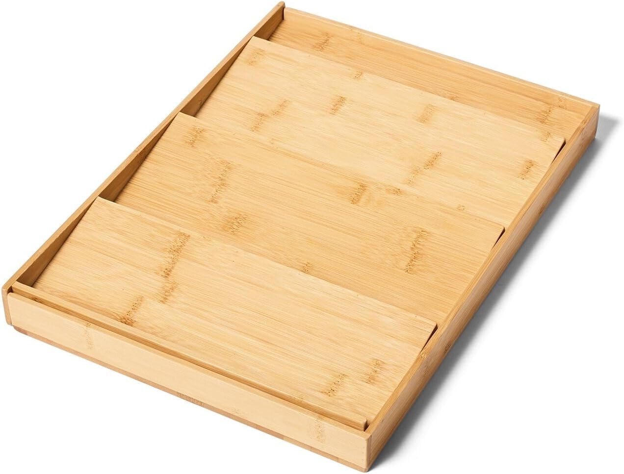 image:imageSur La Table Adjustable Bamboo Spice Drawer Organizer Brown