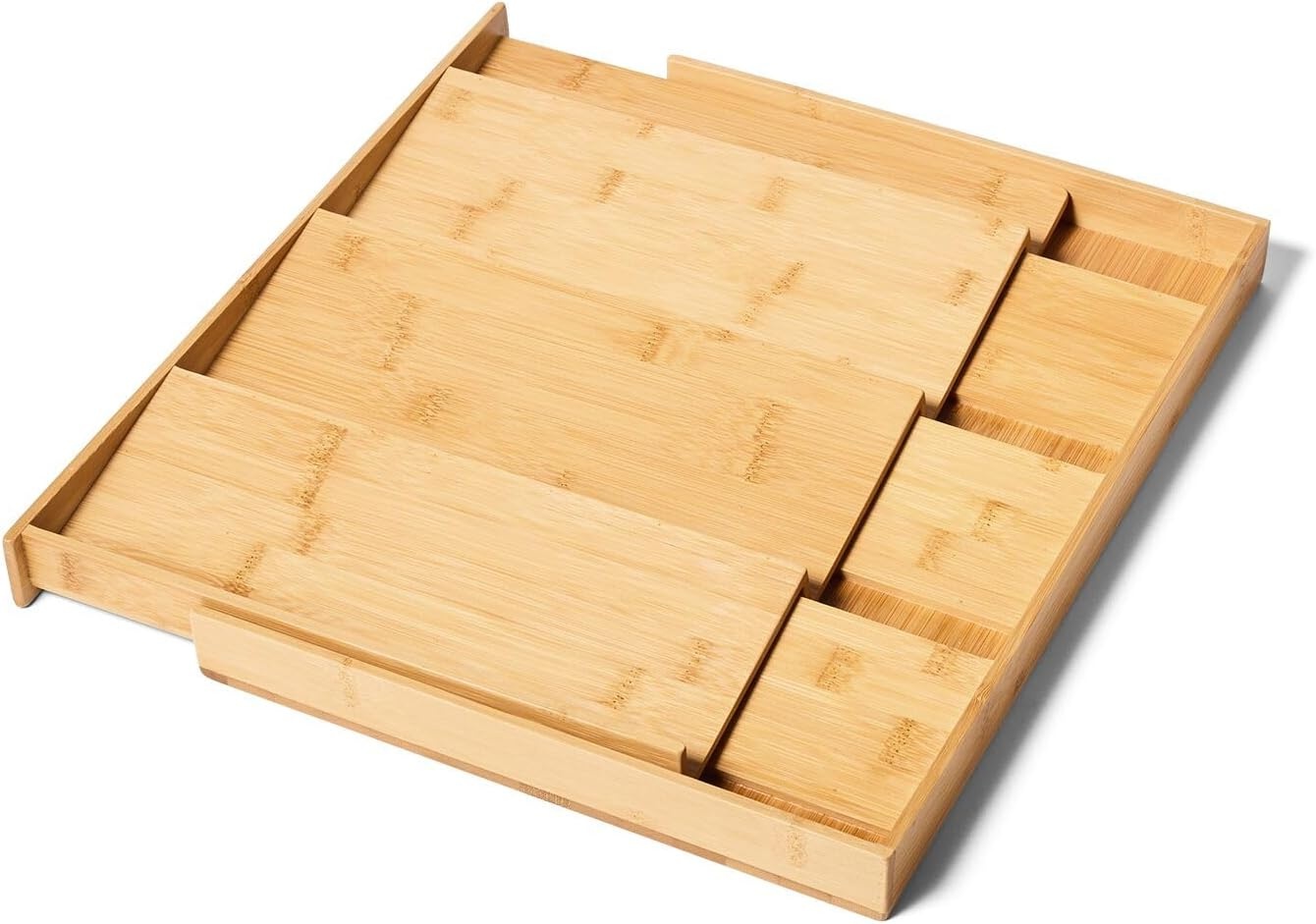 image:imageSur La Table Adjustable Bamboo Spice Drawer Organizer Brown