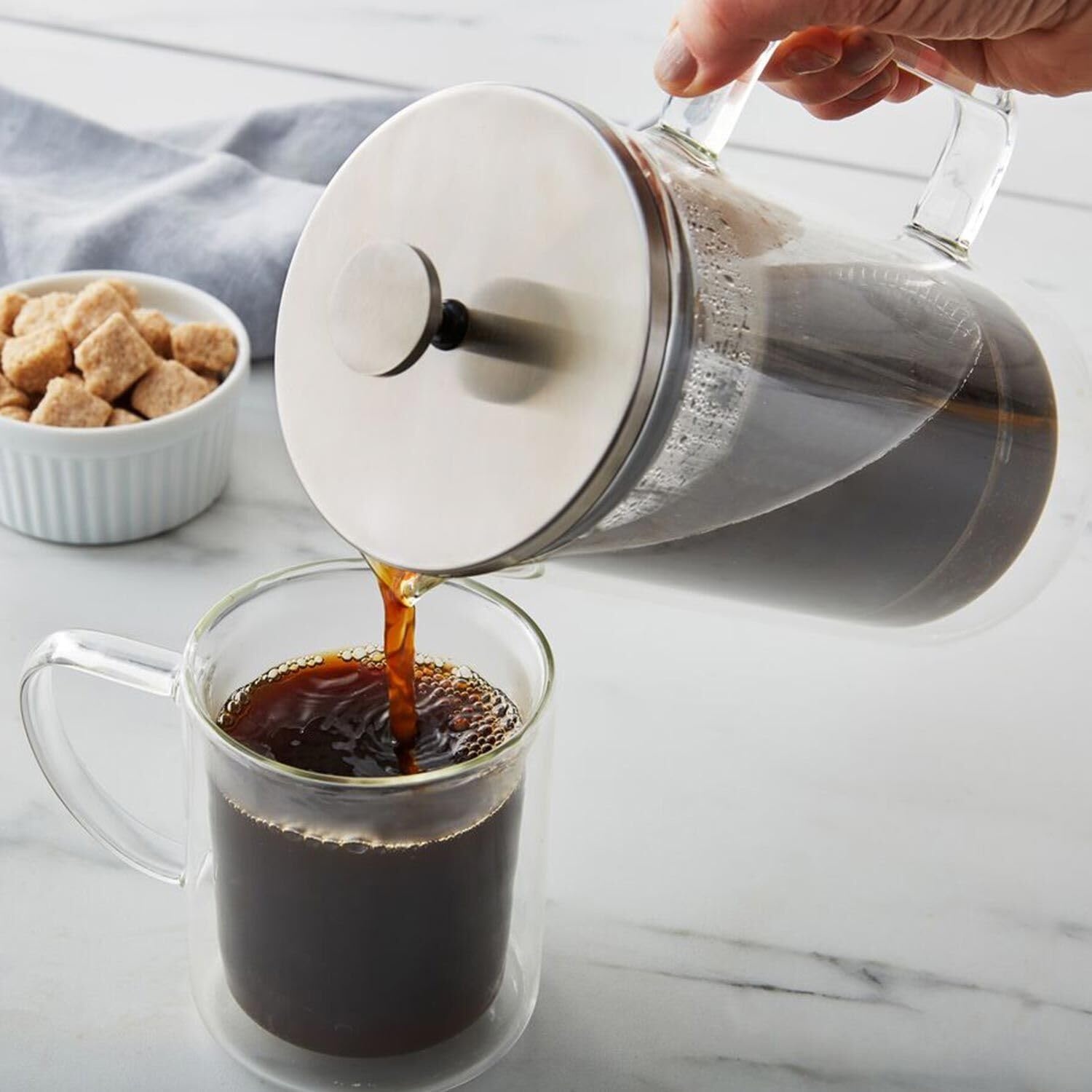 image:imageSur La Table DoubleWall Glass French Press 8 Cup Clear