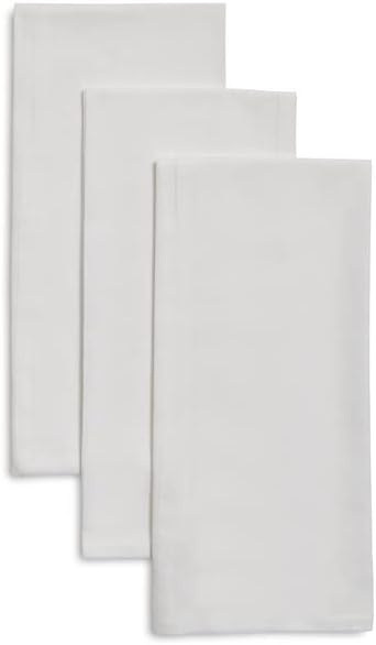 image:imageSur La Table Flour Sack Cotton Kitchen Towels Set of 3 34 x 32 Machine Washable UltraAbsorbent Dish Drying amp Cleaning Cloths for Everyday Use Durable Natural Cotton