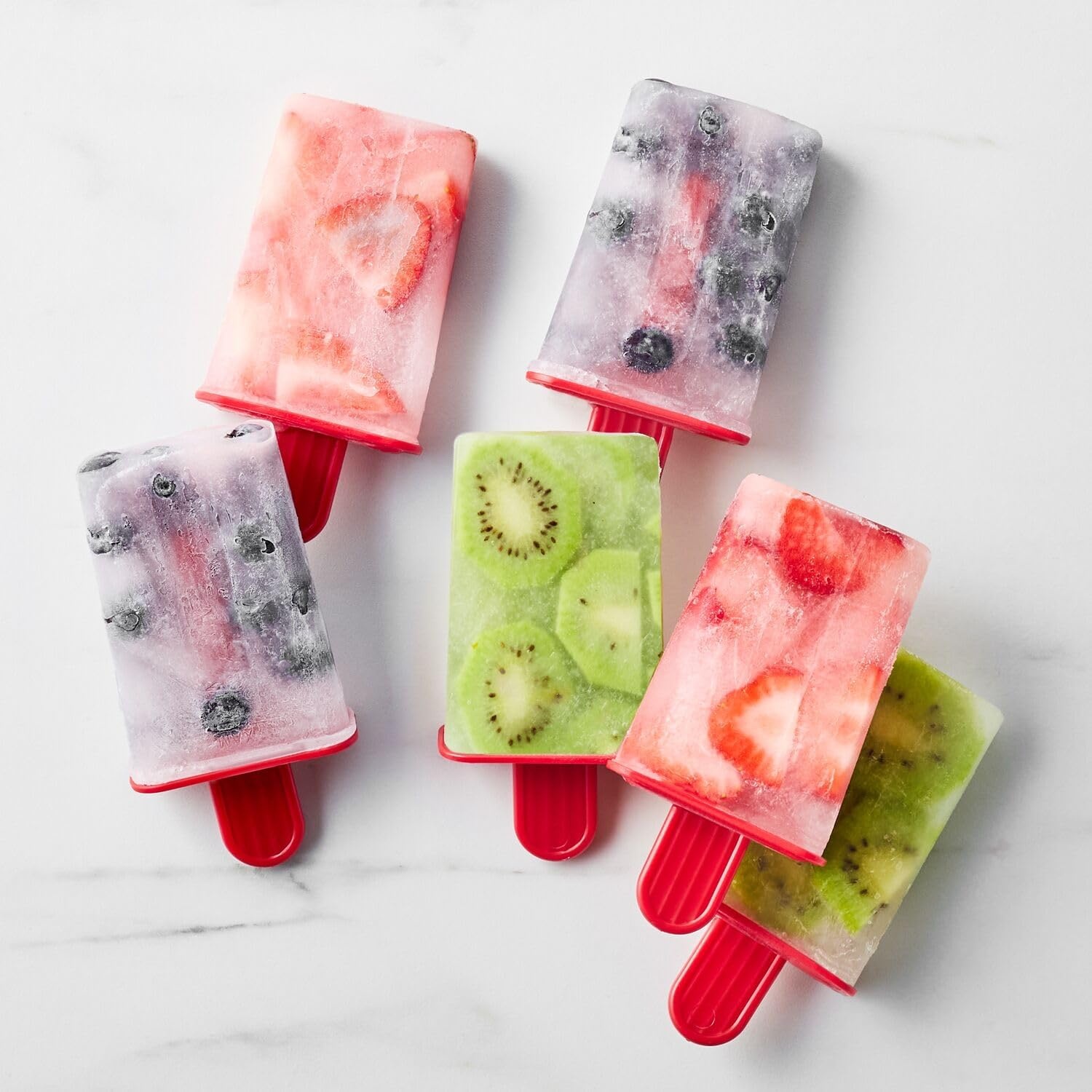 image:imageSur La Table Ice Pop Molds with Case Set of 6 Molds with FoldOut Handles Storage Case