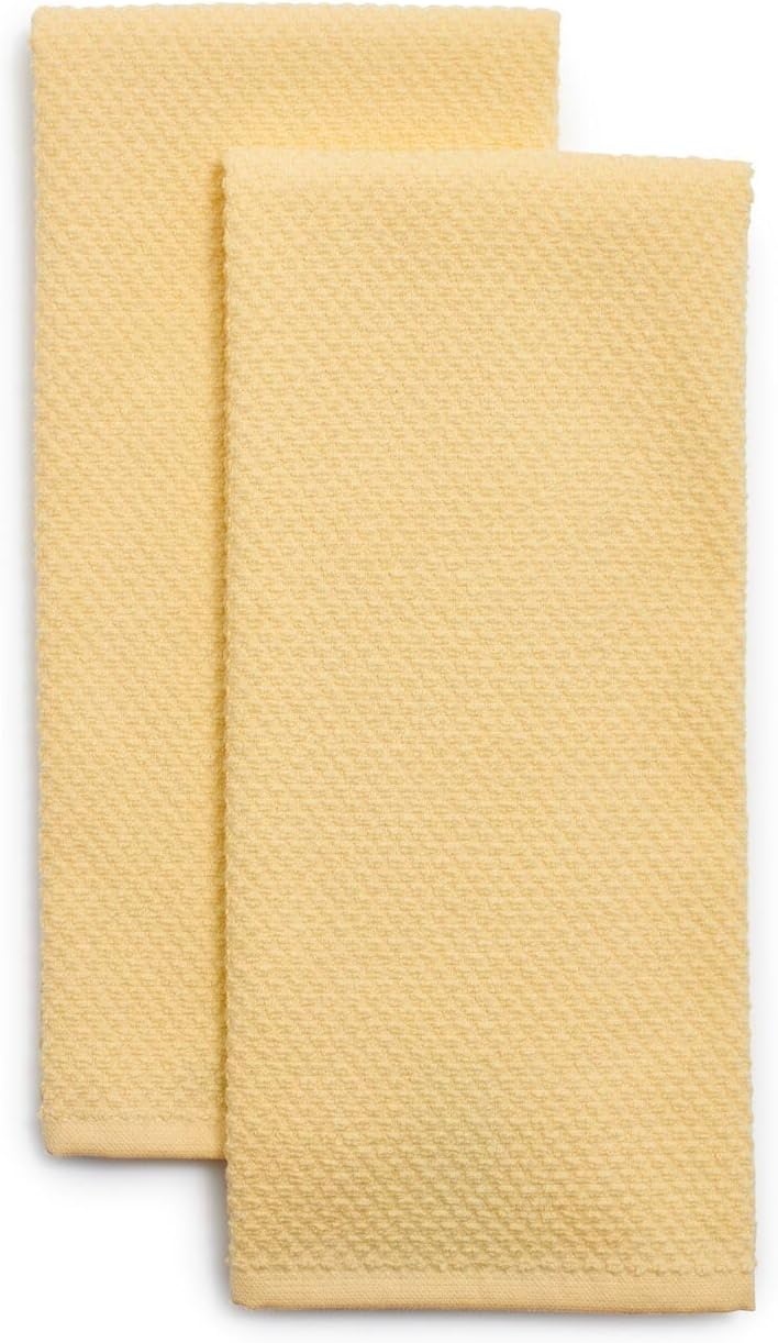 image:imageSur La Table Organic Cotton Kitchen Towels Set of 2 Soft Absorbent GOTSCertified Organic Cotton Towels for Mindful Kitchens Set of 2