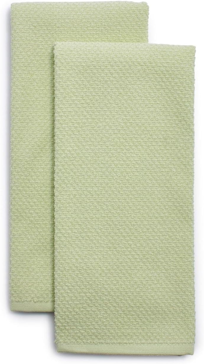 image:imageSur La Table Organic Cotton Kitchen Towels Set of 2 Soft Absorbent GOTSCertified Organic Cotton Towels for Mindful Kitchens Set of 2