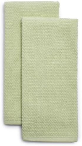 image:imageSur La Table Organic Cotton Kitchen Towels Set of 2 Soft Absorbent GOTSCertified Organic Cotton Towels for Mindful Kitchens Set of 2