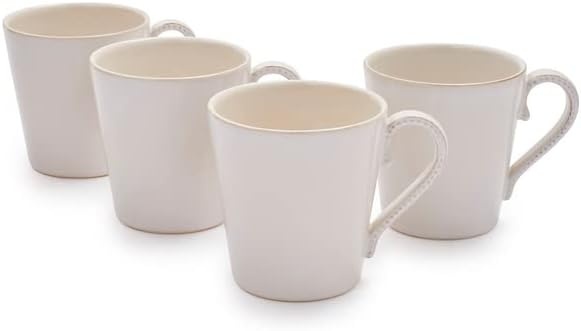 image:imageSur La Table Pearl Stoneware Coffee Mugs Set of 4 White