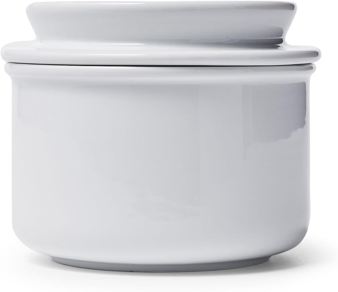 image:imageSur La Table Porcelain Butter Crock FrenchStyle WaterSealed Crock for Spreadable Counter Butter Without Refrigeration