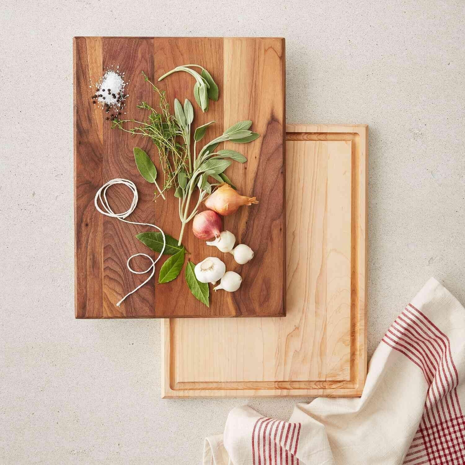 image:imageSur La Table Reversible Cutting Board 16 x 12 MapleWalnut
