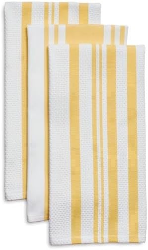 image:imageSur La Table Striped Kitchen Towels Set of 3 Cool GraySardine
