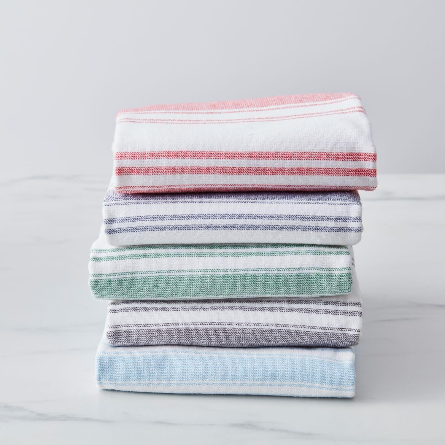 image:imageSur La Table UltraAbsorbent Terry Towels Blue Set of 2 Plush Cotton Terry Towels for Fast Drying and Heavy Kitchen Use Set of 2Blue