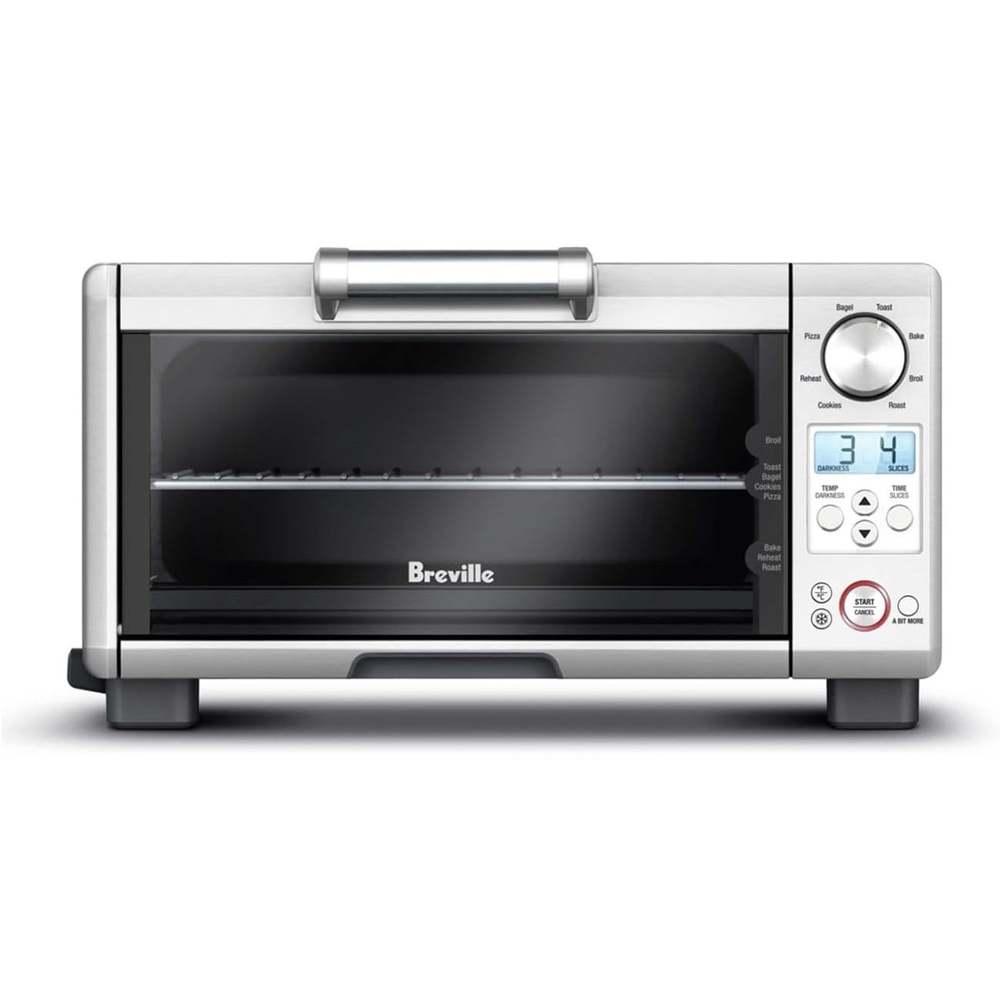 image:imageBreville BOV450XL Mini Smart Countertop Oven and Toaster Oven Small Brushed Stainless Steel