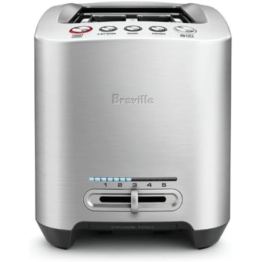 image:imageBreville BTA820XL DieCast Smart Toaster 2 Slice Brushed Stainless Steel