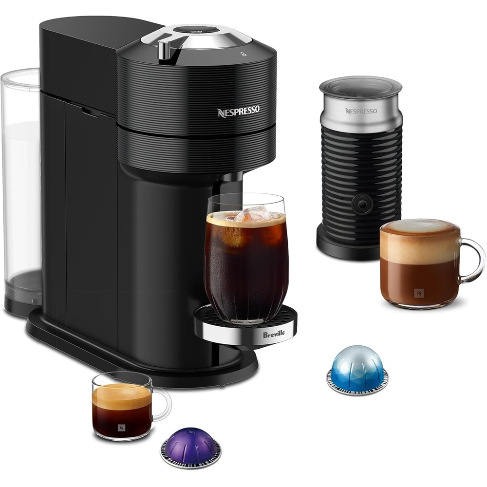 image:imageNespresso Vertuo Next Premium Coffee and Espresso Maker by Breville with Aeroccino Milk FrotherBlack