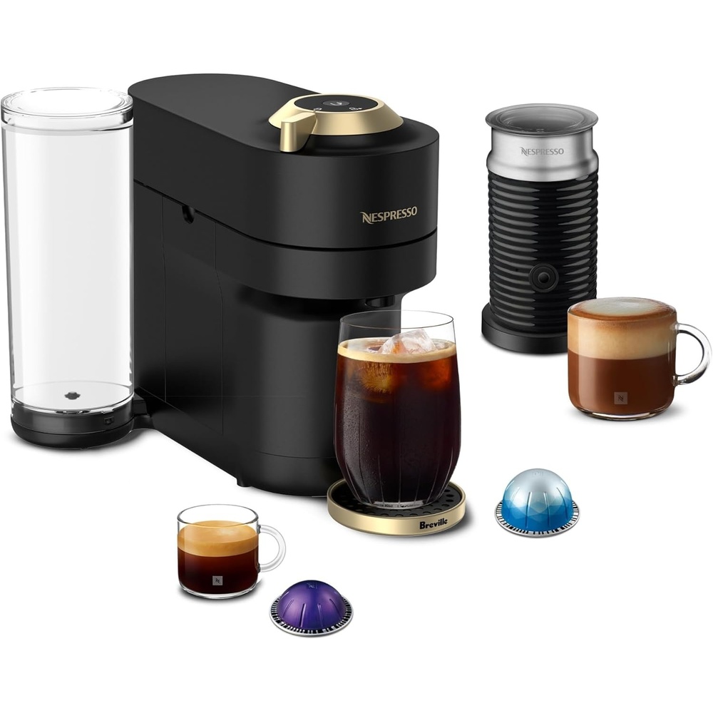 image:imageNespresso Vertuo Pop Coffee and Espresso Maker by Breville Matte Black GoldMatte Black Gold