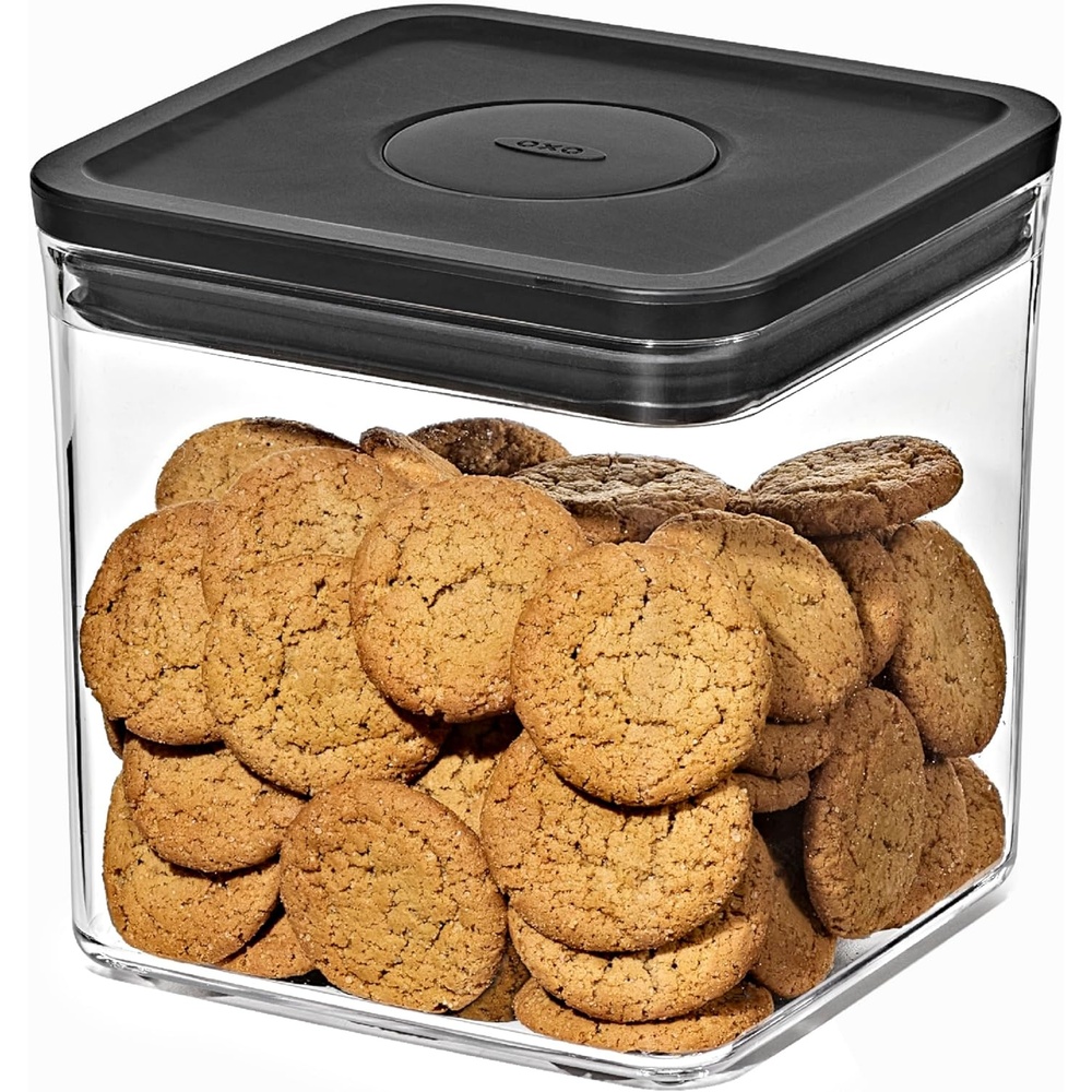image:imageOXO Good Grips POP Container Airtight Food Storage Big Square Tall 60 Qt Ideal for bulk snacks and cerealMatte Black