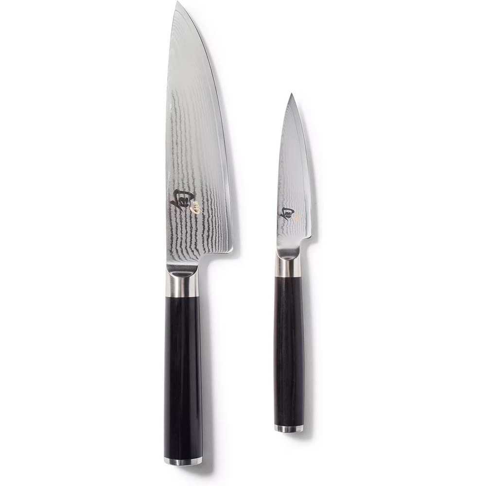 image:imageShun Classic 2 Piece Prep Set Includes 6 Chefs Knife and 35 Paring Knife Handcrafted Japanese Kitchen Prep Set VGMAX Core with Damascus Stainless Steel Cladding Pakkawood Handle