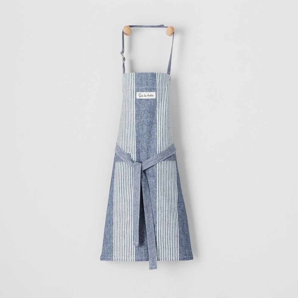 image:imageSur La Table Childs Striped Apron Blue