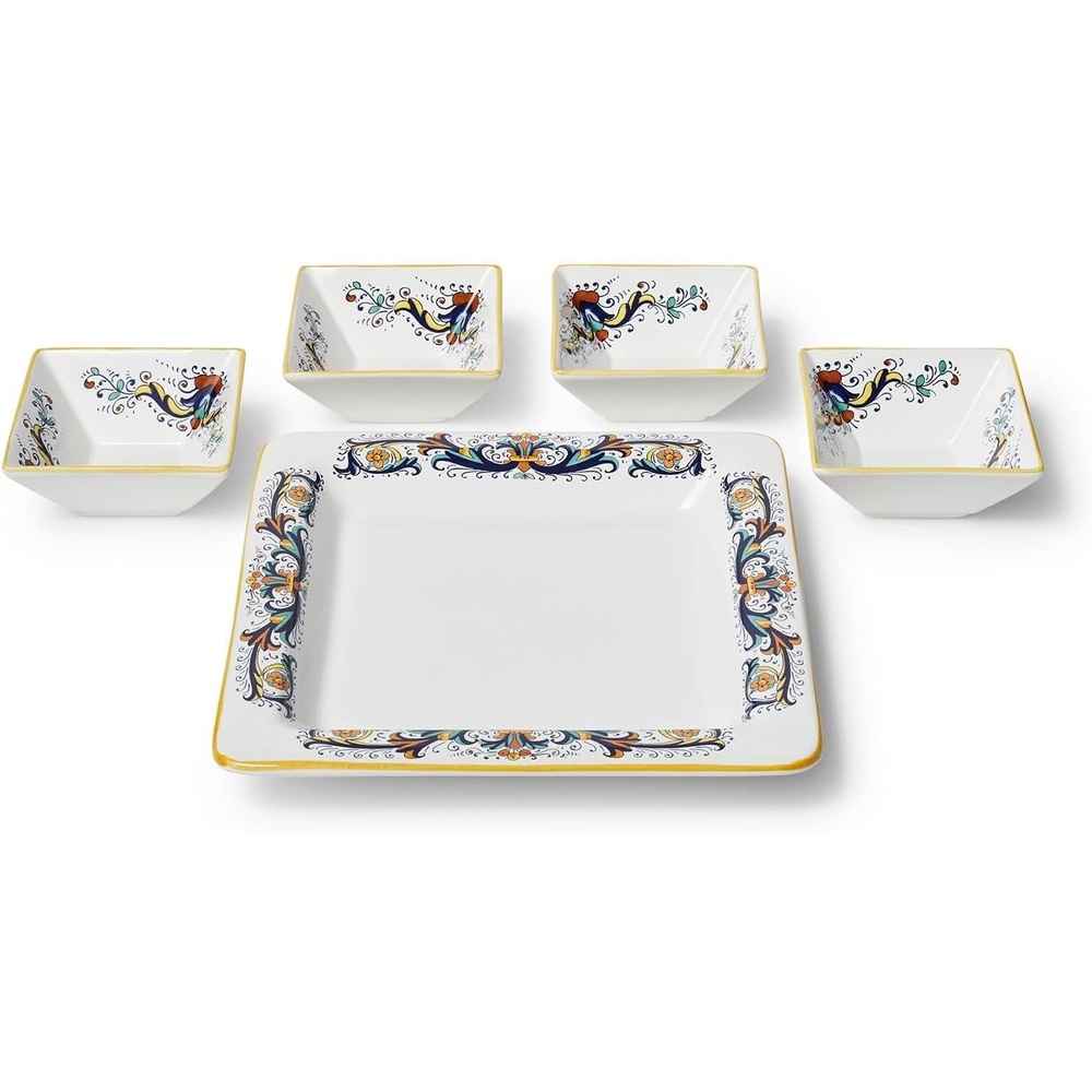 image:imageSur La Table Nova Deruta 5Piece Platter Multi