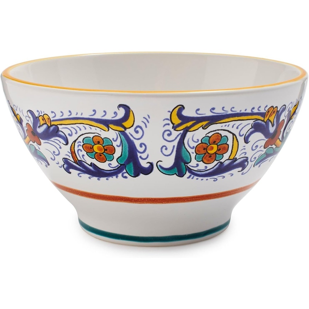 image:imageSur La Table Nova Deruta HandPainted Ceramic Bowl 55 Colorful Italian Earthenware for Cereal Rice Salad amp More Made in Italy