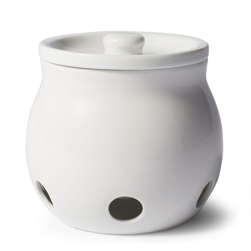image:imageSur La Table Porcelain Garlic Keeper Vented White Lidded Jar for Keeping Fresh Garlic Ready on the Counter