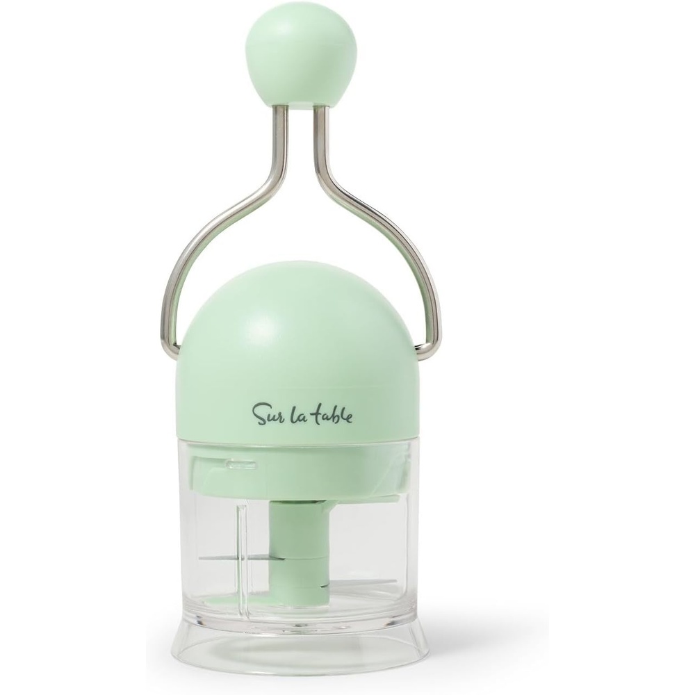 image:imageSur La Table Ratchet Garlic amp Ginger Chopper Sage HandsFree Ratchet Press for MessFree Mincing of Aromatics and Fresh Herbs