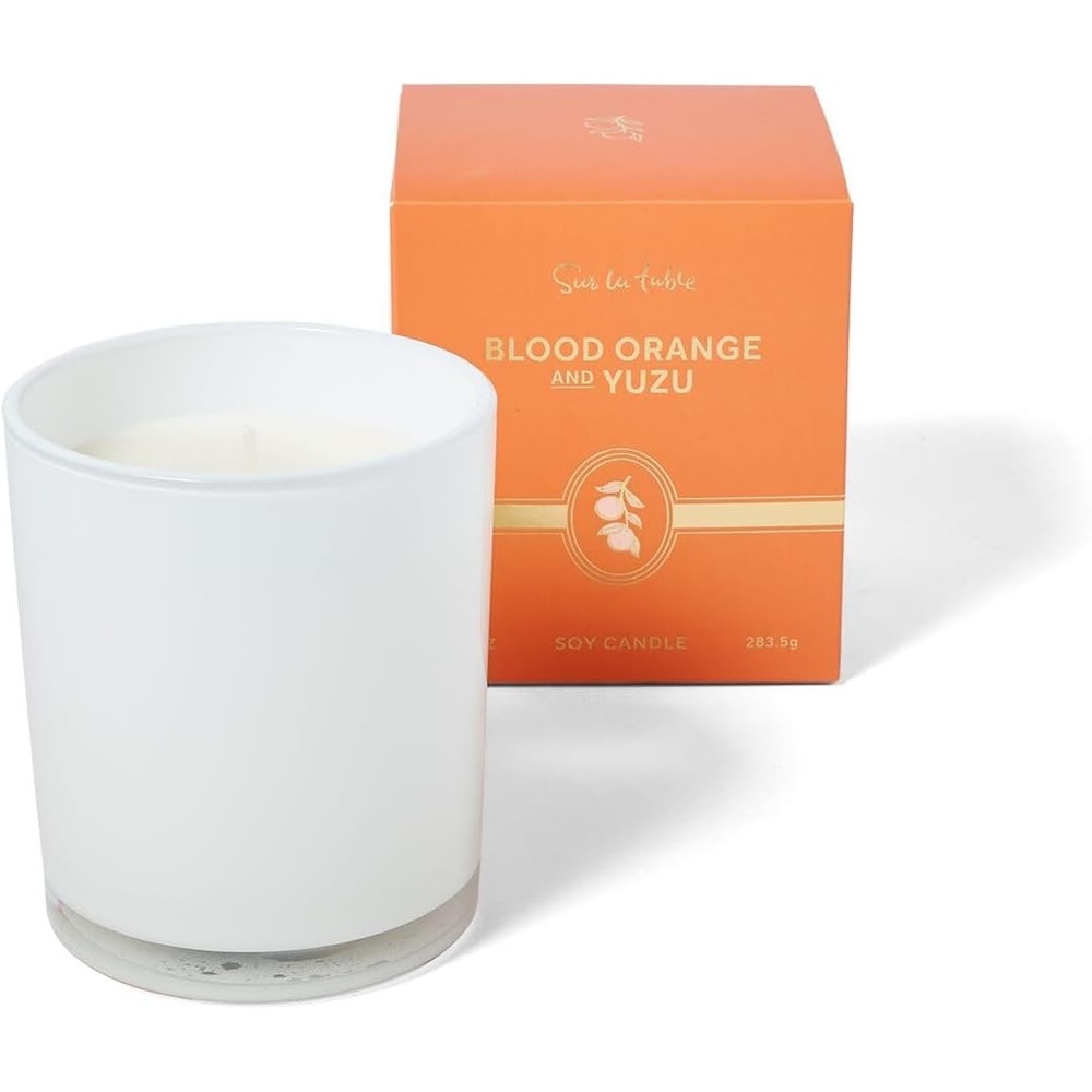image:imageSur La Table Sicilian Blood Orange Scented Candle HandPoured Soy Blend with Bright Citrus and Tropical Floral Fragrance