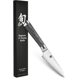 image:imageShun Cutlery Kagerou Paring Knife 4 Inch Small Sharp Nimble Cooking Knife for Peeling Coring Trimming and More Precise Cutting Knife Handcrafted Japanese Kitchen Knife